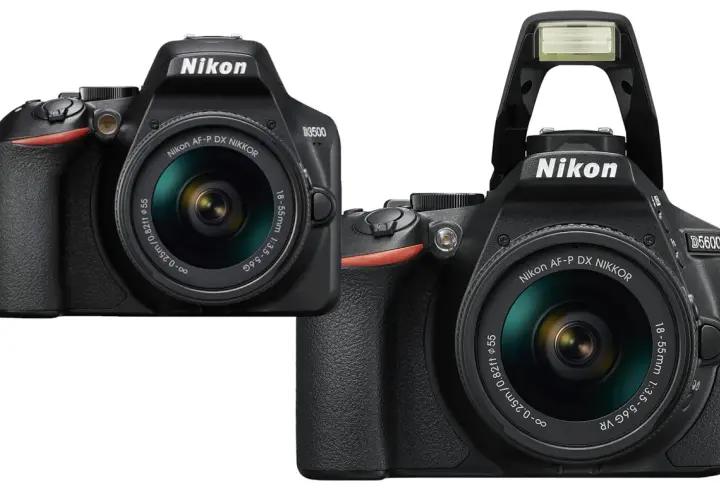 Dwie lustrzanki Nikon D3500 i D5600, idealne dla amatora, gotowe do uchwycenia niezapomnianych chwil.