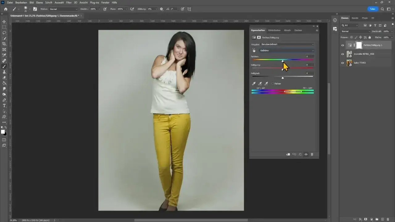 Jak zmienić kolor ubrania w Photoshopie: panel