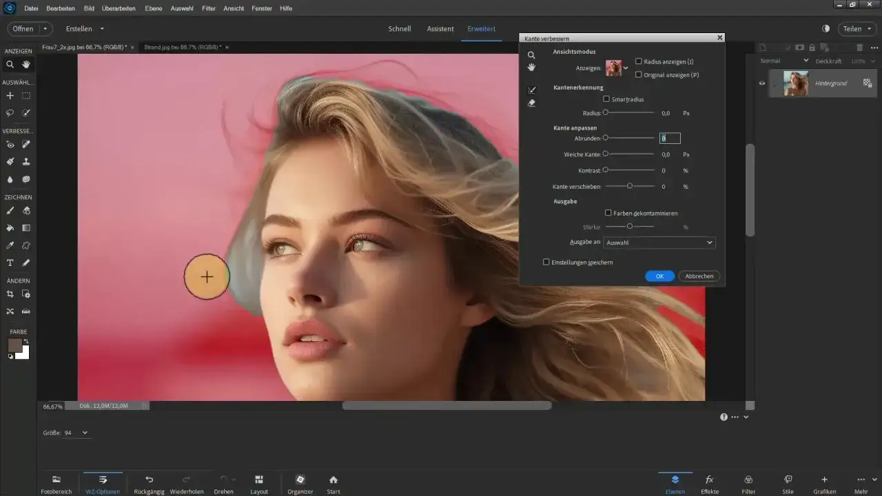 Jak wyciąć tło w Photoshopie: panel