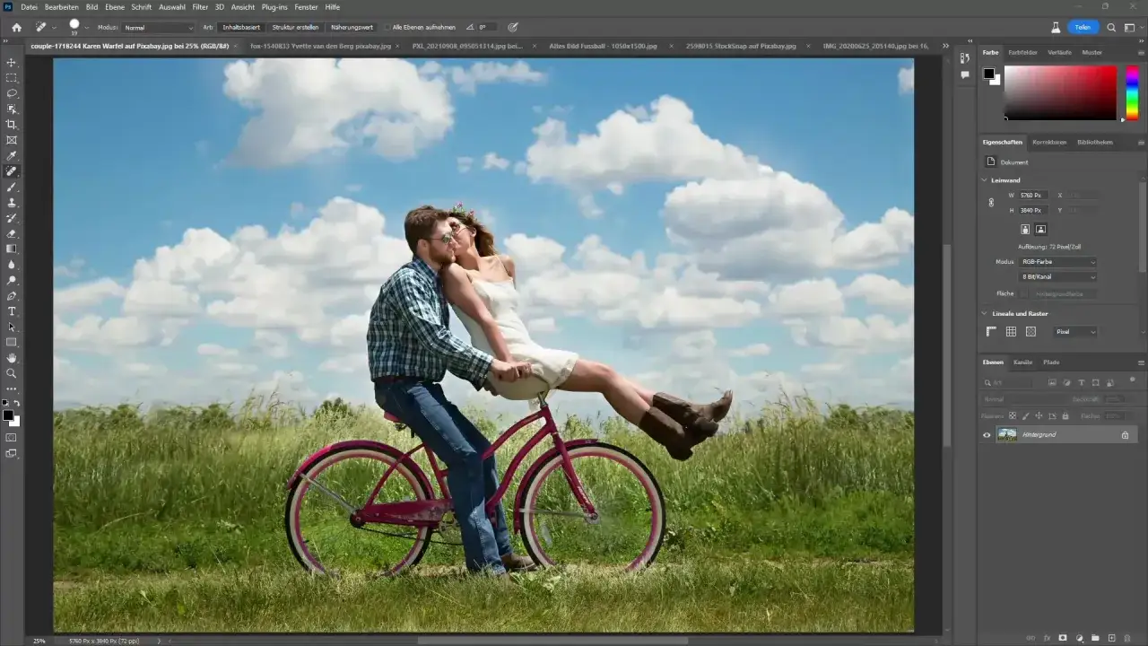Para usunąć element ze zdjęcia photoshop, użyj narzędzia
